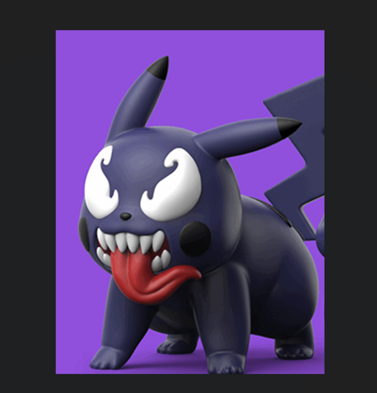 Pikachu.Venom (paper model)