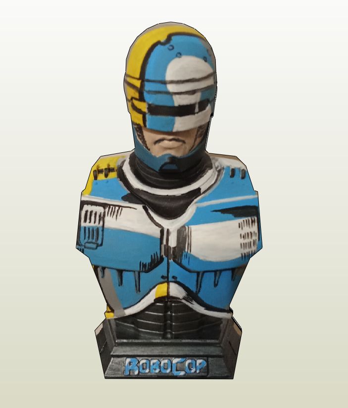 egyedi Robocop mellszobor
